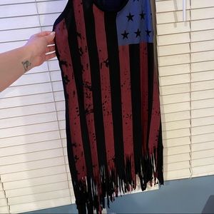 American flag tank top